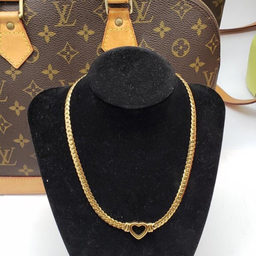 Stainless Steel Gold Plated Heart Pendant Non-Tarnish High Quality Necklace